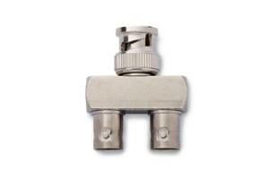 BNC Male To Dual BNC Female Straight Adapter