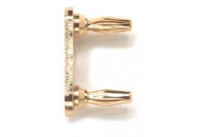 Double Miniature Banana Plug Shorting Bar