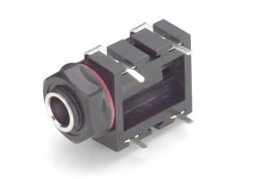 Horizontal 2-Conductor 1/4 In Jack, PCB Mount
