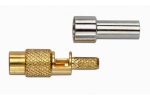 MCX Jack, Straight Crimp, 75 Ohm, RG179/U Type