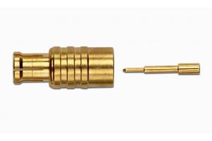 MCX Plug, Straight Semi-Rigid Crimp, 50 Ohm, RG402/U Type