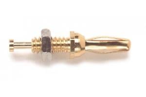 Miniature Banana Plug, 4-40 X .48" Screw With Solder Turret