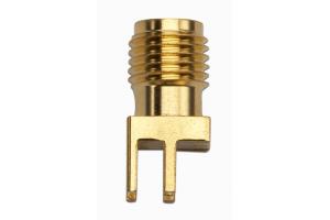 SMA 50 Ohm Jack, Straight PCB Receptacle Edge Mount