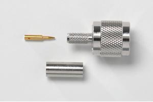 TNC Plug, 50 Ohm, Crimp Type, RG58, 141