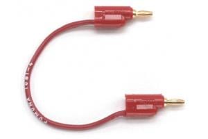Patch Cord Alligator Clip Multi-Stacking Banana Plug Red 18 AWG 12 Size Pomona 1166-12-2 Cable Assembly