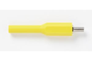 T84 ITT Pomona 5763-3 Banana Jack Adapters Orange 10-32 x 1/2" 1700V 25A 2 