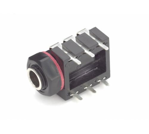 Horizontal 3-Conductor 1/4 In Jack, PCB Mount | Pomona Electronics