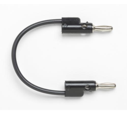 2 Pcs. New Pomona B-4-0 Black B40 Multi Stacking Plug Patch Cord 