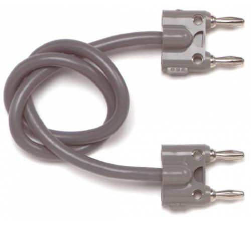 Pomona 1167-60 Double Banana Plug on Shielded Balanced Line Patch Cable Pack of 2 60 Length 